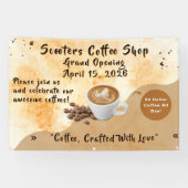 Customize Coffee Shop Grand Opening Special Day  横断幕 (横)