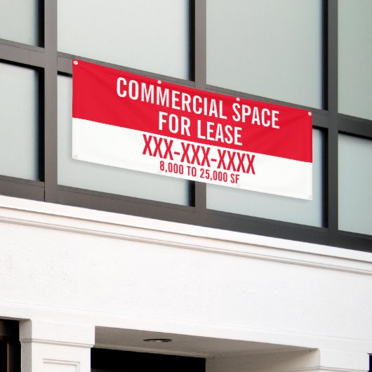 Customize Commercial Space For Lease Fence  Banner 横断幕 (ビルの外側)