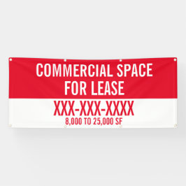 Customize Commercial Space For Lease Fence  Banner 横断幕