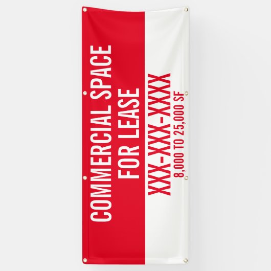 Customize Commercial Space For Lease Fence  Banner 横断幕 (縦)
