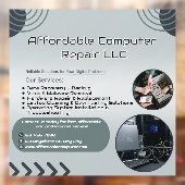Customize Computer Repair Shop Promotional  ウィンドウサイン (シート2)
