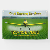 Customize Crop Dusting Services Business Fence 横断幕 (横)