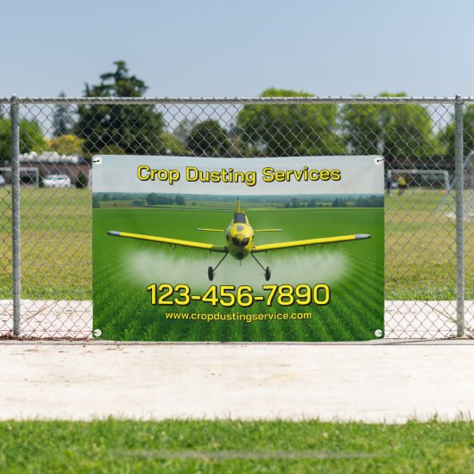 Customize Crop Dusting Services Business Fence 横断幕 (インサイチュ)