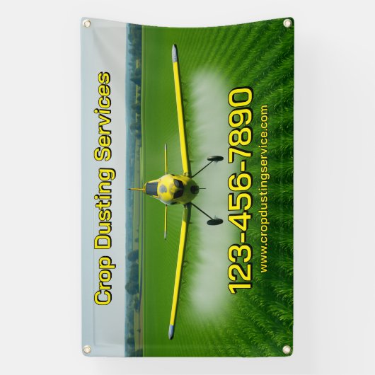 Customize Crop Dusting Services Business Fence 横断幕 (縦)