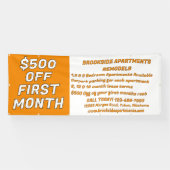 Customize Detailed Apartments For Rent $500 Off Fi 横断幕 (横)