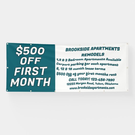 Customize Detailed Apartments For Rent $500 Off Fi 横断幕 (横)