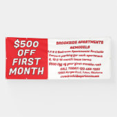 Customize Detailed Apartments For Rent $500 Off Fi 横断幕 (横)