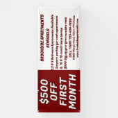 Customize Detailed Apartments For Rent $500 Off Fi 横断幕 (縦)