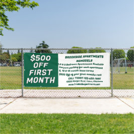 Customize Detailed Apartments For Rent $500 Off Fi 横断幕