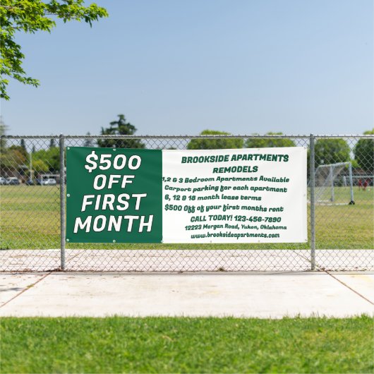 Customize Detailed Apartments For Rent $500 Off Fi 横断幕 (インサイチュ)