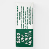 Customize Detailed Apartments For Rent $500 Off Fi 横断幕 (縦)