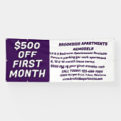 Customize Detailed Apartments For Rent $500 Off Fi 横断幕 (横)