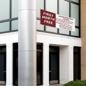 Customize Detailed Apartments For Rent First Month 横断幕 (ビルの外側)