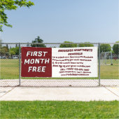 Customize Detailed Apartments For Rent First Month 横断幕 (インサイチュ)