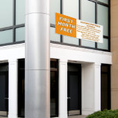 Customize Detailed Apartments For Rent First Month 横断幕 (ビルの外側)