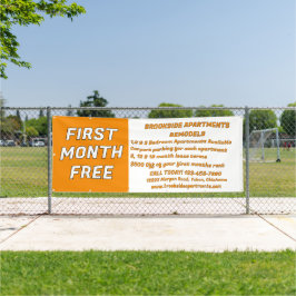 Customize Detailed Apartments For Rent First Month 横断幕