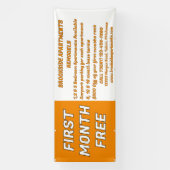 Customize Detailed Apartments For Rent First Month 横断幕 (縦)