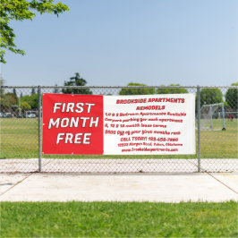 Customize Detailed Apartments For Rent First Month 横断幕