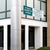 Customize Detailed Apartments For Rent First Month 横断幕 (ビルの外側)