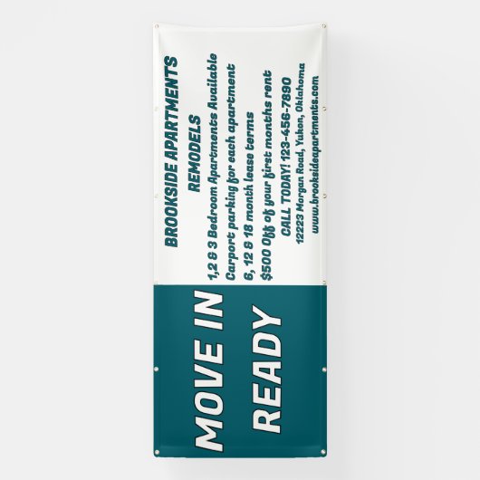 Customize Detailed Apartments For Rent Move In Rea 横断幕 (縦)