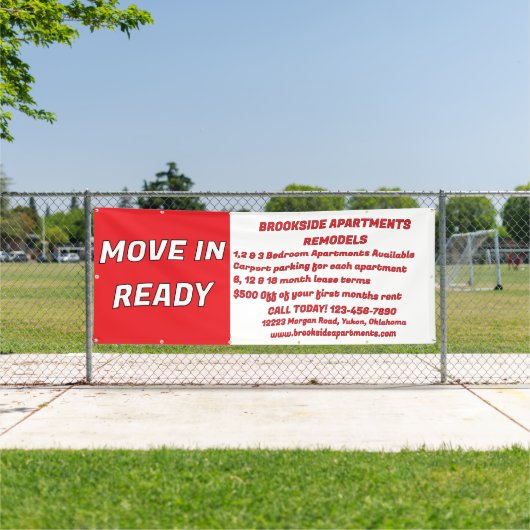 Customize Detailed Apartments For Rent Move In Rea 横断幕 (インサイチュ)