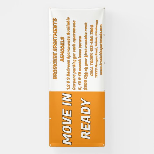 Customize Detailed Apartments For Rent Move In Rea 横断幕 (縦)