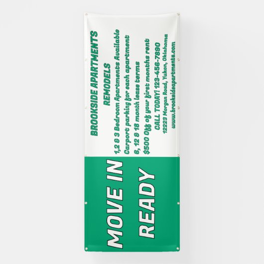 Customize Detailed Apartments For Rent Move In Rea 横断幕 (縦)