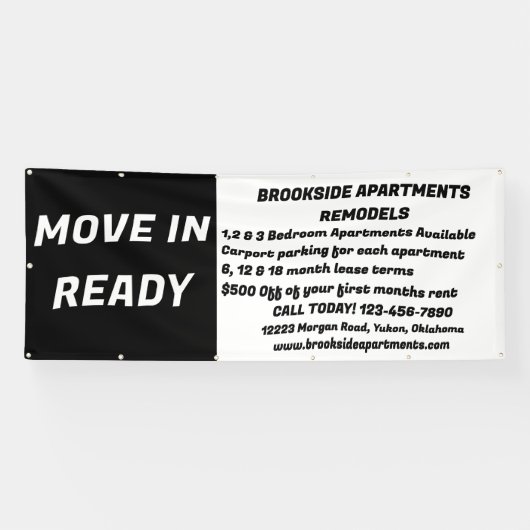 Customize Detailed Apartments For Rent Move In Rea 横断幕 (横)