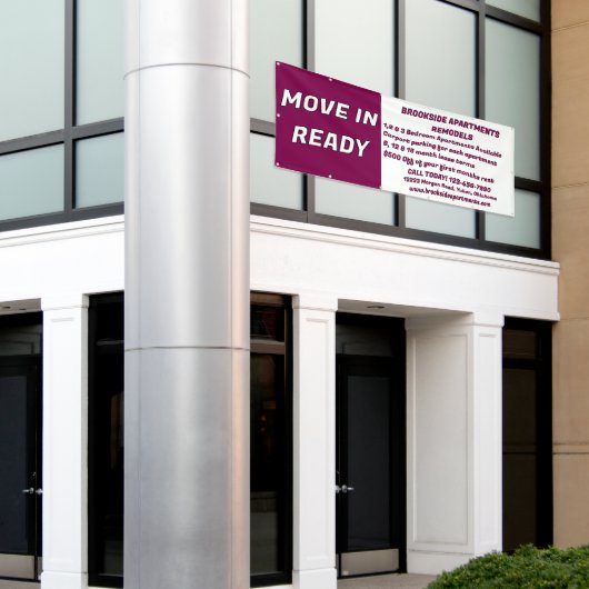 Customize Detailed Apartments For Rent Move In Rea 横断幕 (ビルの外側)