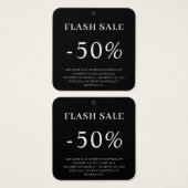 Customize Discount Sale Clothing Hang Tag (正面&裏面)
