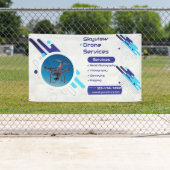 Customize Drone Services Business Promotional  横断幕 (インサイチュ)