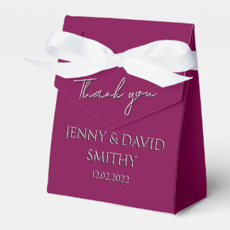 Customize Favor Box - Thank You (Wine) フェイバーボックス