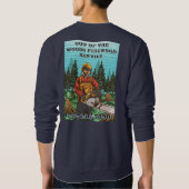 Customize Firewood Sales Business Promotional スウェットシャツ (裏面)