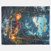 Customize Four Wheel Drive Let's Escape To NoWhere フリースブランケット (正面(横))