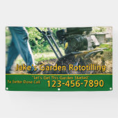 Customize Garden Rototilling Service Business  横断幕 (横)