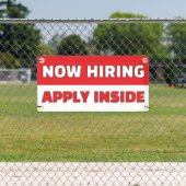 Customize Generic Now Hiring Apply Inside 横断幕 (インサイチュ)