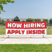 Customize Generic Now Hiring Apply Inside 横断幕 (インサイチュ)