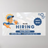 Customize Generic Now Hiring Auto Mechanic  ポスター (正面)