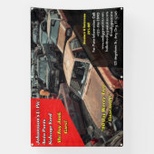Customize Generic U Pic Em Auto Parts Scrap Yard  横断幕 (縦)