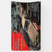Customize Generic U Pic Em Auto Parts Scrap Yard  横断幕 (縦)