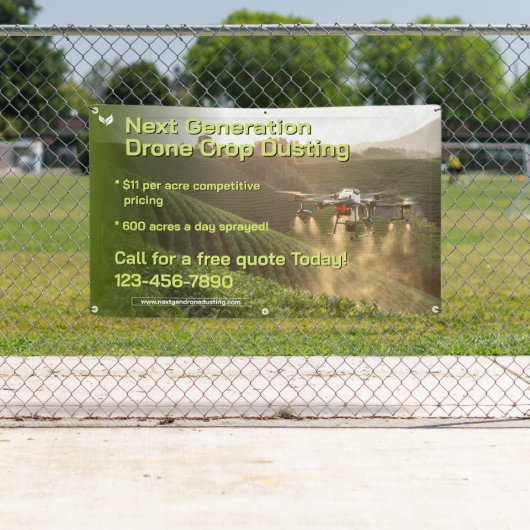Customize GPS Drone Crop Spraying Business Promo 横断幕 (インサイチュ)