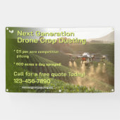 Customize GPS Drone Crop Spraying Business Promo 横断幕 (横)