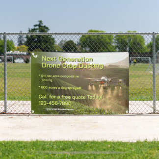 Customize GPS Drone Crop Spraying Business Promo 横断幕