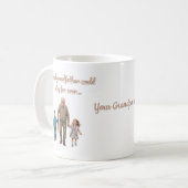 Customize grandpa name コーヒーマグカップ (正面左)
