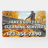 Customize Home Gutter Cleaning Business Promo 横断幕 (横)
