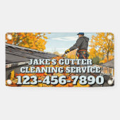 Customize Home Gutter Cleaning Business Promo 横断幕 (横)