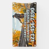 Customize Home Gutter Cleaning Business Promo 横断幕 (縦)