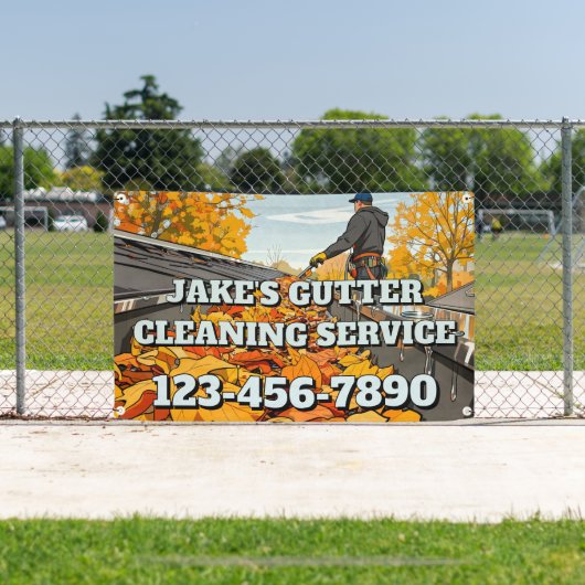 Customize Home Gutter Cleaning Business Promo 横断幕 (インサイチュ)