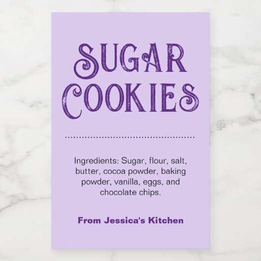 Customize Homemade label HM001_27rdv2 フードラベル (シングルラベル)