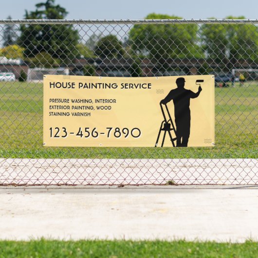 Customize House Painting Service Promo Fence 横断幕 (インサイチュ)